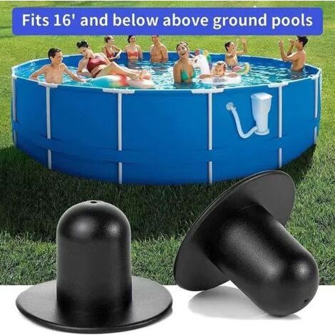 Bouchon mural de remplacement pour piscine hors sol, filtre, pompe, crépine, bouchon pour piscines Intex/Coleman/Summer/Escape - Lot de 2