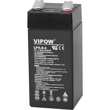 Batteria al gel Vipow UPS da 4V 4.9Ah per giocattoli e bilance (1/5)