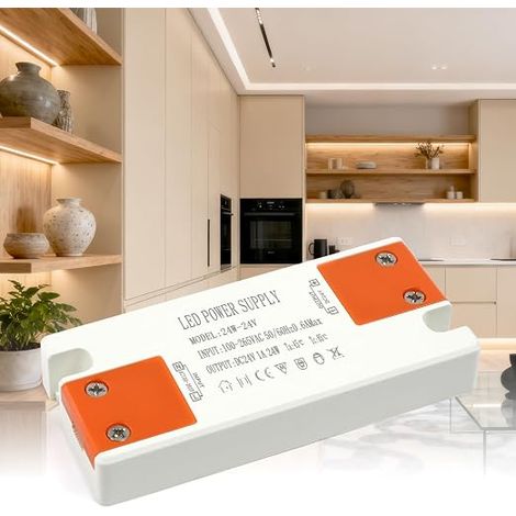 Transformer 220V 24V LED Power Supply 24W Voltage Converter 220V AC to 24V DC Adapter Constant Voltage Driver for LED Strips (1/5)