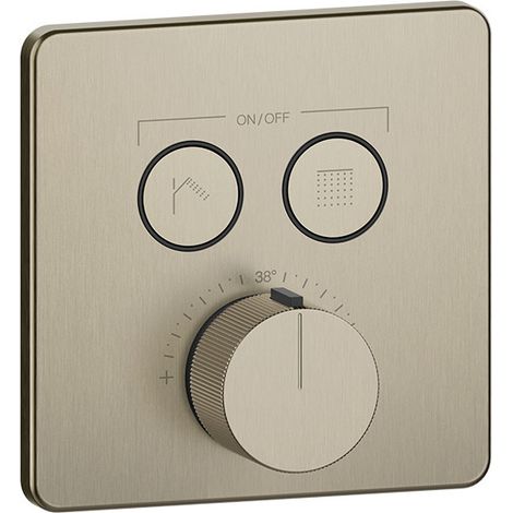 Juego de termostato preinstalado Gessi Hi-Fi con botón de
