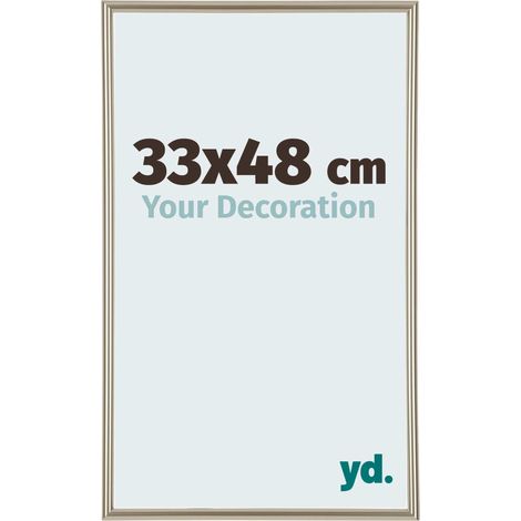 yd. - Cadre photo 33x48 - Champagne - Plastique - Annecy