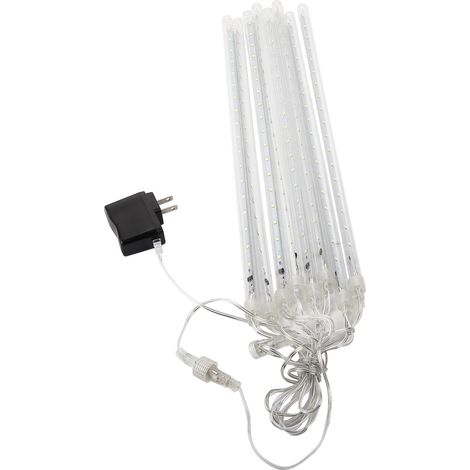 Wasserdichte LED-Lichterkette SMD2835, 8 Röhren, 50 cm, Weiß, US-Stecker (1/5)