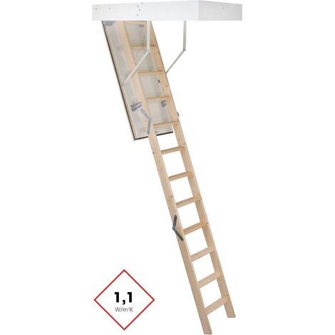 Minka Dachbodentreppe McStep Thermo 33 zur Selbstmontage 90x70cm Raumhöhe 265cm