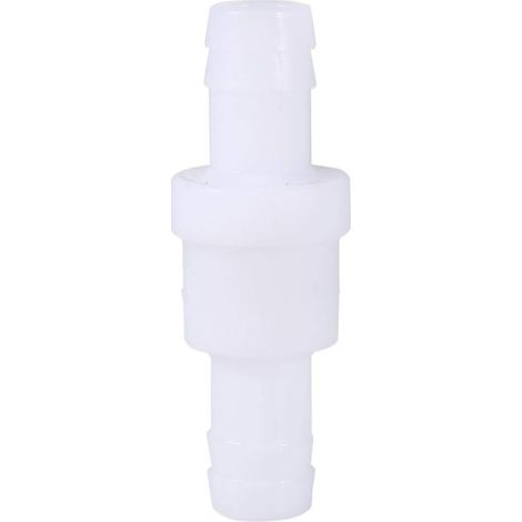 Clapet Anti-Retour - 12 mm - En Plastique Blanc - Pour Eau Carburant Huile Air - Diamètre Tuyau 4 6 8 12 mm - Lot de 1 (1/5)