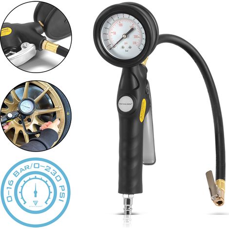 STAHLWERK Pistola di gonfiaggio pneumatici ad aria compressa DRA-162 ST, da 0 a 16 bar / 0 a 230 PSI