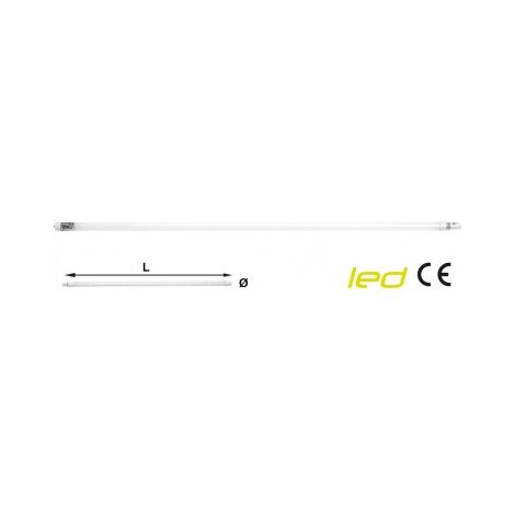 TUBO LED T8 """CORPO VETRO""" MAURER 22W 2300LM 6500K  1500MM L.FREDDA