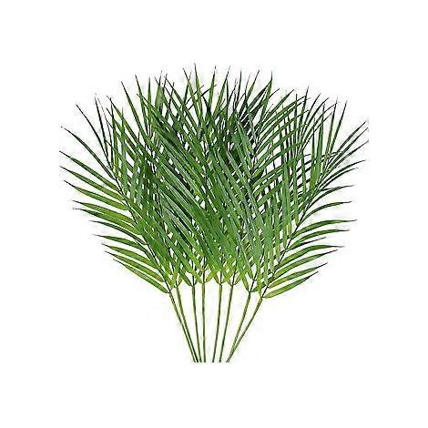 Dekoration für drinnen und draußen, künstliche Pflanzen mit realistischen Blättern, wasserfeste Palmenzweige für Blumengestecke zum Palmsonntag,