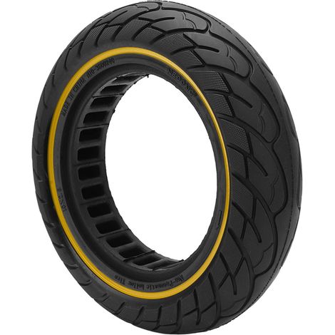 Pneu increvable pour scooter électrique Xiaomi M365 10x2.5 pouces, antidérapant, couleur jaune vif (1/5)