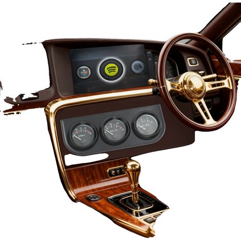 Kit de compteur de voiture, manomètre de température d'huile, manomètre de pression d'huile, voltmètre, compatibilité 8-16V, construction en fer durable (1/5)