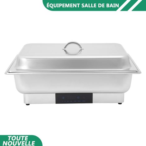 WAOBDLA 9L/9.51Qt 600W acier inoxydable électrique chafing plat buffet jeu buffet serveur chauffage alimentaire (1/5)