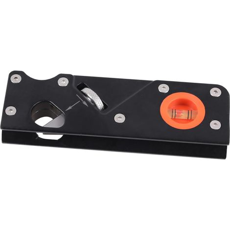 Rabot D'angle Noir en Alliage D'aluminium et Abs, Réglage par Bouton, Démontable, pour Menuiserie et Chanfreinage Précis (1/5)