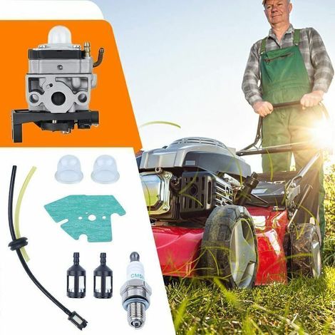 Carburateur pour moteurs de débroussailleuses Honda GT22 GX31 FG100 TB26TB 140/139F GX35 . Comprend un tuyau, un joint, une bougie et un filtre à carburant. Ce kit de remplacement comprend : (1/3)