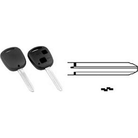 1PZ COVER CHIAVI PER AUTO TOYOTA TOY43BRS2 - TOY43BRS2 - 2 bottoni