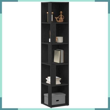 Étagère d'angle - 862693 - Chêne noir - 5 étagères - 33 x 33 x 164,5 cm (1/5)