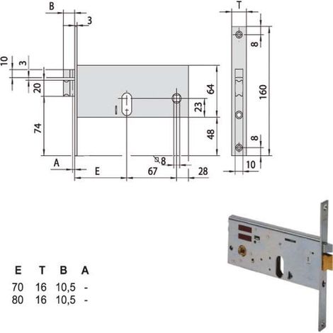 ELETTROSERRATURA INF.FASCE ALL 14510-90-0 CISA