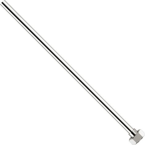 Tubetto in rame cromato con codolo in ottone riportato e rame rivettato, calotta girevole - Misura 3/8" x ø10 L.30 cm 02700030CR (1/2)