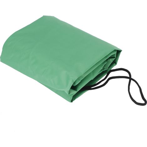 Quadratische Kinderpoolabdeckung, Sandkastenabdeckung, wasserdichte Gartenabdeckung, BackyardGreen, 120 x 120 x 20 cm