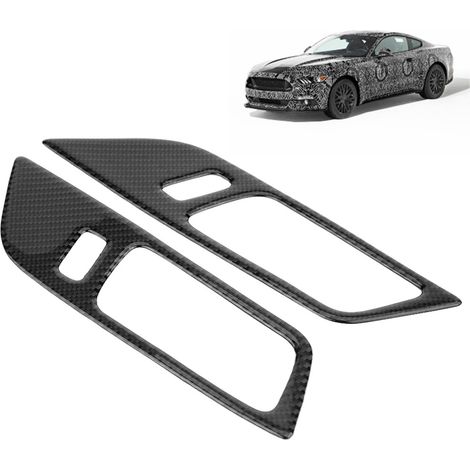 2-teilige Türgriffblenden aus Kohlefaser für Ford Mustang (2015–2017), Türgriffmuldenabdeckungen, Auto-Dekorationsset (1/5)