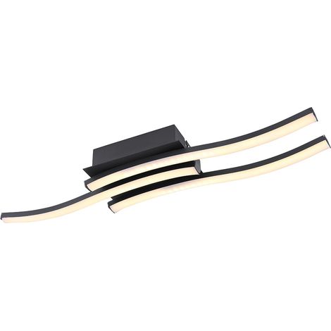 Globo - plafón - Kasimir - negro - metal - LED - 67137-18B (1/4)