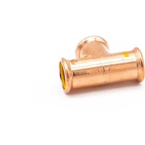 PrimaPress 28mm Equal Tee - Premium Copper Press Fitting (1/2)