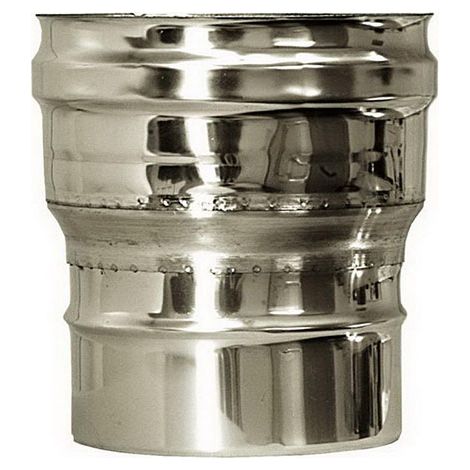 Raccordo caldaia canna fumaria DN 180 tubo acciaio inox 316