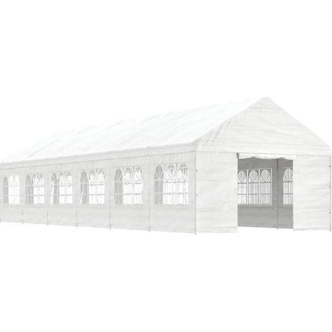 Maison Exclusive - Gazebo con Tetto Bianco 13,38x4,08x3,22 m in Polietilene