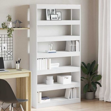 Bücherregal Weiß 100 x 30 x 198 cm Holzwerkstoff
