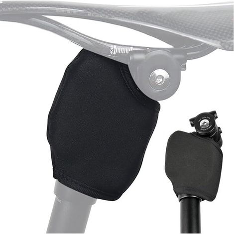 Protección para tija de sillín con suspensión,funda protectora negra para tija de sillín NCX,funda para tija de sillín con suspensión Suntour (1/5)