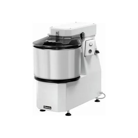 Pétrin inox à spirale 25 Kg pour 32 Litres, à tête amovible, 1500 W, 400 V - TRI