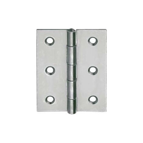 Cerniere piane Inox 60 x 46 mm. - 2 pz.