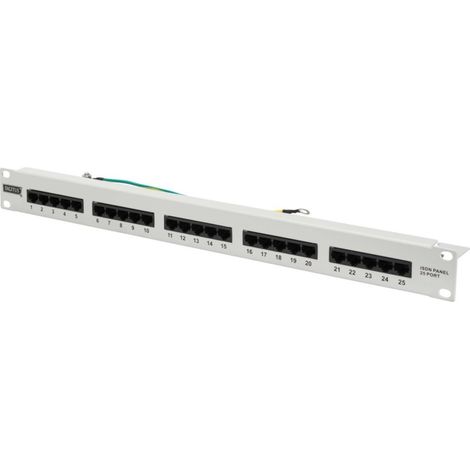 DIGITUS Patchpanel ISDN Kat.3 ungeschirmt DN-91325-1