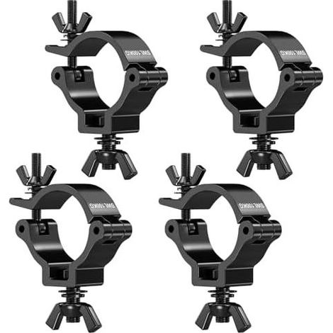 4-teiliges Traversenklemmen-Set, Bühnenbeleuchtungsklemmen, DJ-Klemmen aus Aluminiumlegierung für Beleuchtung, Tragkraft 100 kg, passend für Rohre mit 48–52 mm Durchmesser – 4 Stück (1/5)