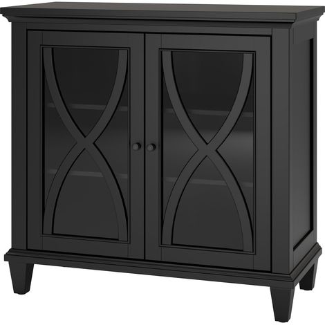 EllingtonArmoire avec 2 portes en MDF Noir (1/5)