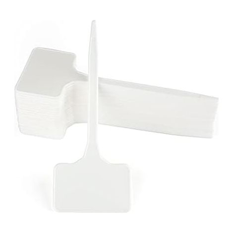 15 cm étiquettes pour plantes potager - 50 pièces étiquette jardin exterieur, grand semis plastique légume, fleurs, herbes-blanc Blanc x 5,5 (1/5)