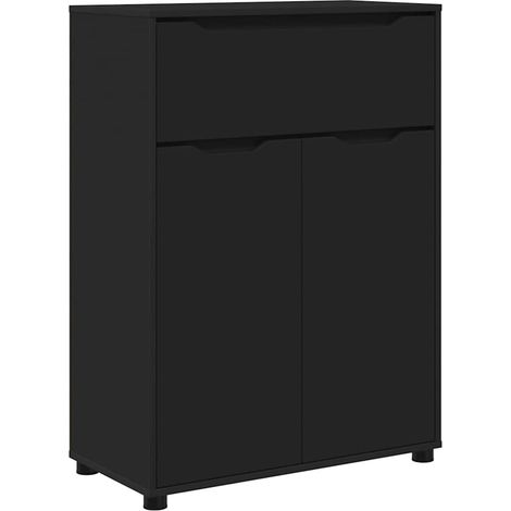 Mobile da Bagno Nero 72,5 x 36,5 x 100 cm Legno multistrato vidaXL