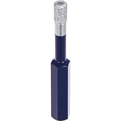 Krino 031220600 - Fresa Diamantata KERAMASTER Plus per Gres, Ceramica e Piastrelle, Foratura a Secco - 6 mm (1/4)
