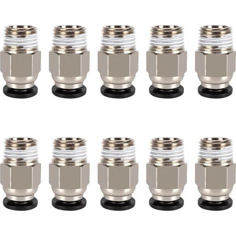 PC4-M10 Gerade Pneumatikverschraubung für PTFE-Schläuche – 4-mm-Schnellverbinder, M10-Gewinde, einzeln erhältlich