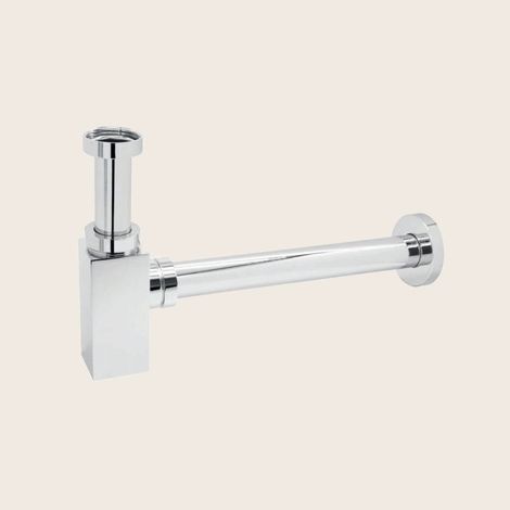 Exagonshop Sifone lavabo telescopico quadro ECO 1/4 Cromo