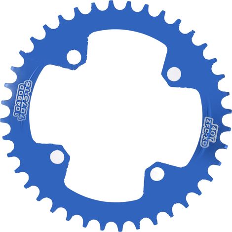 Plateau 40 dents 104 BCD 40T en bleu pour vélo VTT, couronne simple à dents étroites/larges, compatible avec chaîne de bicyclette (1/5)