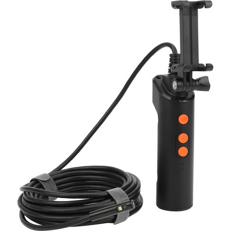 Endoscope F280 1080P, caméra d'inspection de canalisations à double objectif 2MP 8 mm avec Wi-Fi et résistance à l'eau IP68 (5 m/16,4 pi) (1/5)