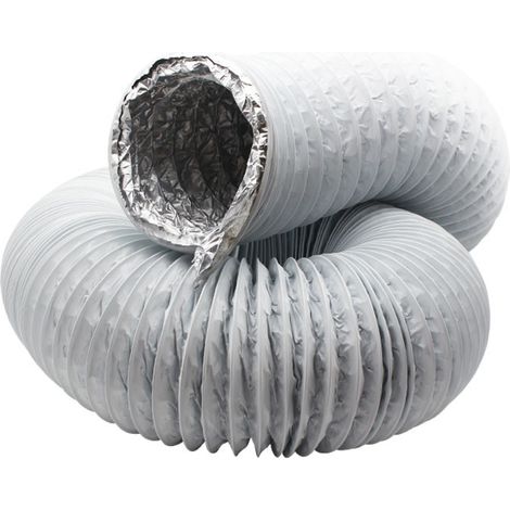 Tuyau d'évacuation d'air flexible 150mm (7M) pour climatiseur, gaine de ventilation portable, conduit de sortie d'échappement, longueur 7 mètres, diamètre 15 cm, accessoire de refroidissement pour AC (1/3)