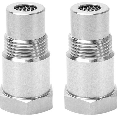 2 Pièces Rallonges de Capteur Détrompeur Lambda M18 x 1,5 mm, Adaptateur de Capteur avec Filtre O2,Capteur d'Oxygène pour Système d'Échappement de Voiture,Universel (1/4)