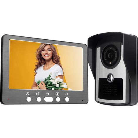 Videoportero con conexión WiFi, cámara, pantalla LCD de 7 pulgadas, desbloqueo remoto y aplicación TUYA. (1/5)