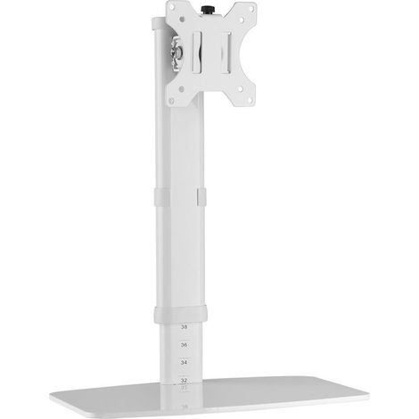 Techly Soporte de Mesa Blanco para Monitor 17-27 pulgadas