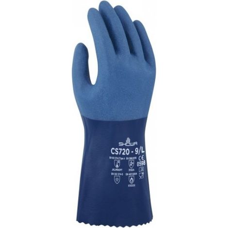 SHOWA GUANTE POLIESTER/NYLON REVESTIMIENTO NITRILO T-L - STARTER