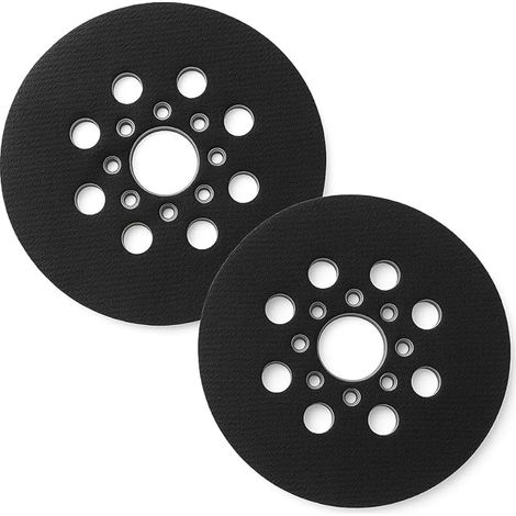 125 mm Plateau de ponçage Compatible avec Bos-ch PEX 220 A,GEX 125-1 AE,PEX 220 AE, Skil 7402/7490,2 pièces (1/5)