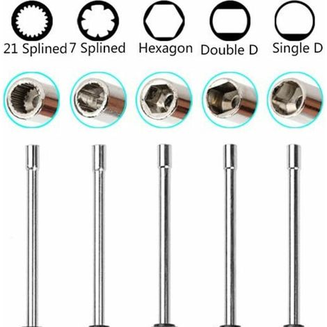 Jeu de 10 tournevis environ 15 cm pour régler carburateur et petits mécanismes (1/4)
