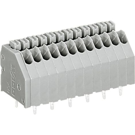 WAGO 250-409 Morsetto a molla 0.50 mm² Numero Poli (num) 9 Grigio 1 pz. (1/2)