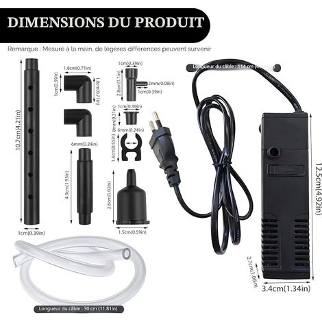 Filter Aquarium Pump Filtration System Design Freshwater Saltwater Aquariums (1/4)