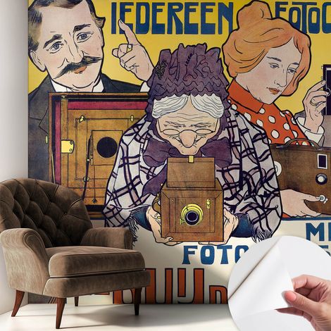 Papier peint autocollant adhésif avec imprimé motifs uniques apparence moderne Passion pour la photographie 250x250 cm (1/5)
